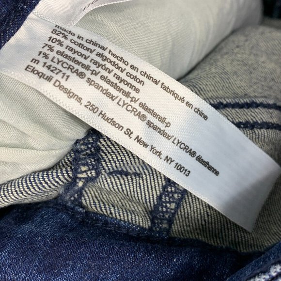 Eloquii Jeans Olivia Sculpting Skinny High Rise Blue Denim - Picture 12 of 14